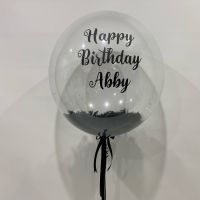 Personalised Bubble With Feathers $75 (Abby)