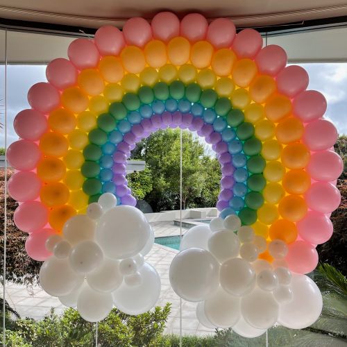 Large Pastel Rainbow Arch $750