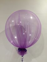 Deco Bubble With Purple Tulle $45