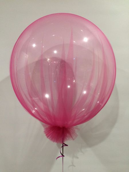 Deco Bubble With Hot Pink Tulle $45