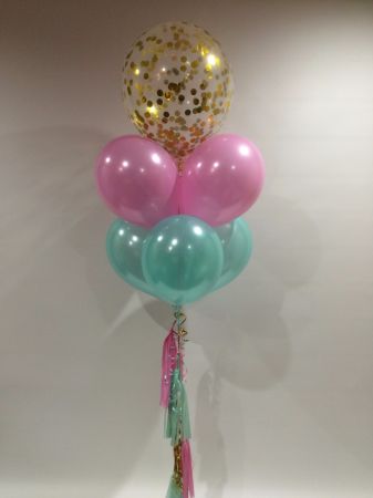 F(7) 6 x Latex & 18 Confetti & Tassels $70
