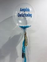 Personalised Bubble With Confetti & Tassels $75 (Angelo)
