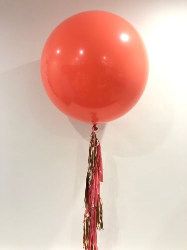 3 Foot Coral With Tassels $78