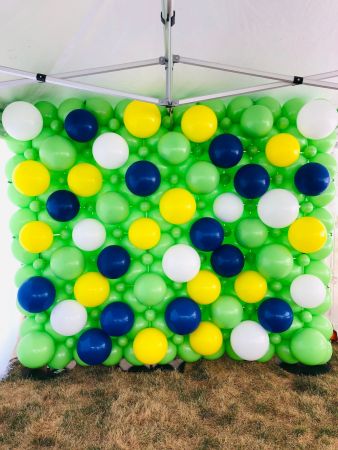 Raiders Bubble Wall $425 $400 inc1 White Plinth Hire