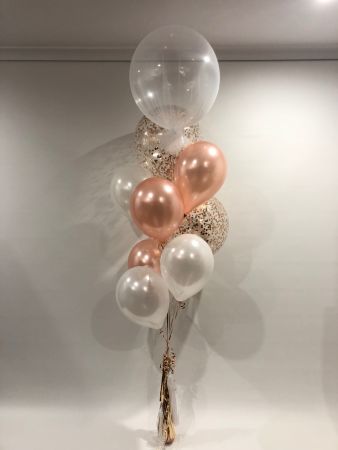 Tulle Bubble, 2 x 18 Confetti, 6 Latex & Tassels $138