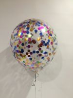 17 multicoloured confetti balloon